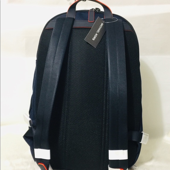 NWT Michael Kors Kent Sports Navy Blue Backpack - Picture 4 of 15